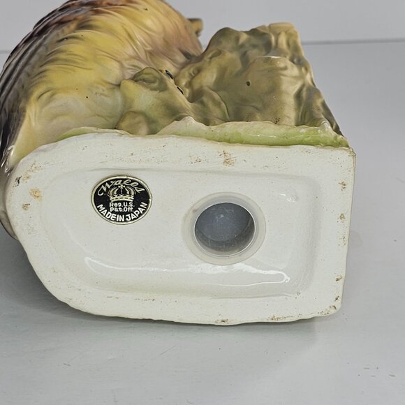 Vintage Wales Japan Owl Ceramic Bookends Hand Painted Collectible Home Decor 8 I - Picture 7 of 11